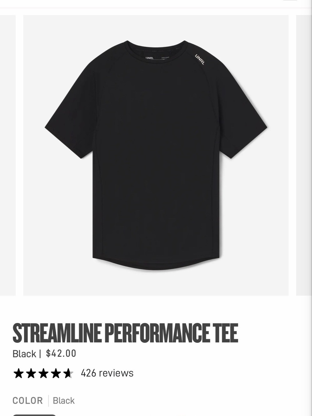 Men’s UNRL STEAMLINE PERFORMANCE TEE